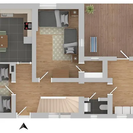 Worker's F7 - Haus Mit 4 Schlafzimmern Fuer 8 Personen 別荘 ヴェーゼル