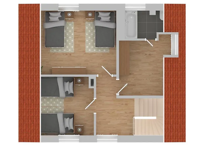 Worker's F7 - Haus Mit 4 Schlafzimmern Fuer 8 Personen Hébergement de vacances Wesel (North Rhine-Westphalia)